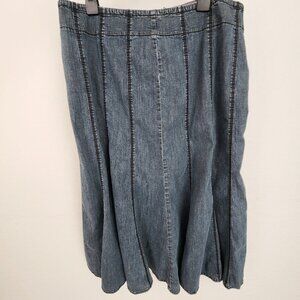 Nic + Zoe Women's Denim Skirt Size 10 Blue